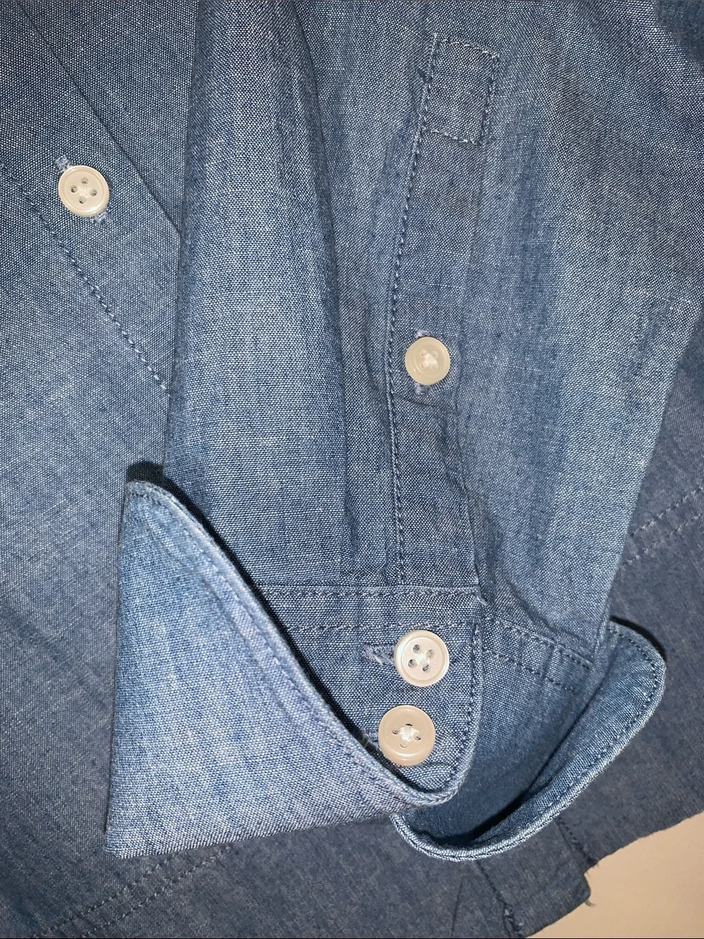 J. Crew Light Blue Chambray Button-Down Shirt